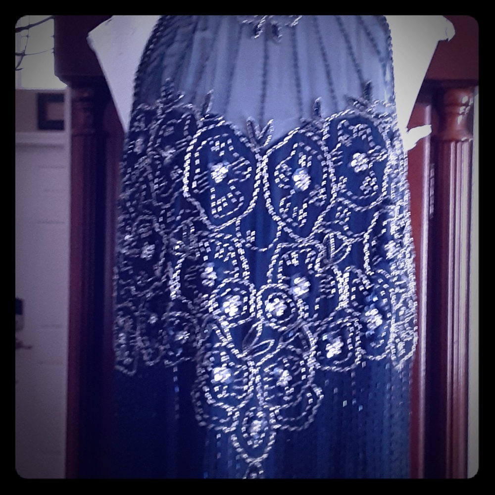 Sequins evening gown